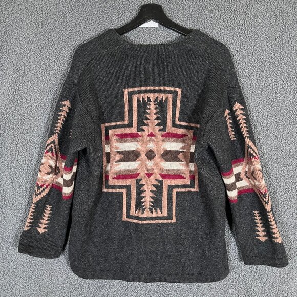 Pendleton Journal Standard Southwestern Wool Blend Sweater Cardigan Men's Size M - Picture 6 of 10